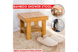 Bath stools ideas on foter. 11x8 5x10in Wooden Stool Bamboo Shower Seat Bench Bathroom Spa Bath Corner Bamboo Small Chair Organizer Matt Blatt