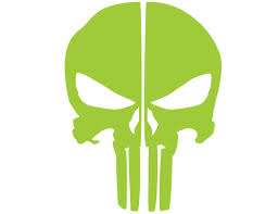 The punisher's skull, a ghostly white cranium often painted over a pitch black background, perfectly occupies the uncomfortable shaded areas in the venn diagram of politically conservative. Punisher Skull Reflective Rear Helmet Decal Police Fire Ems Viny Graphics Stickers Decals Dkedecals