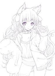 Printable anime coloring pages for kids and adults. Anime Lineart Anime Anime Drawings Tutorials