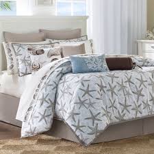 You can find many comforters, sheet sets, quilts, and duvet covers to match this theme or opt for an ombre of blue, cream, and white shades to evoke the same feel. 19 Heavenly Coastal Living Room Flooring Ideas Beach Bedding Sets Beach Bedding Home