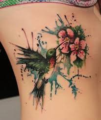 Tribal tattoo has gone beyond its traditional meaning. Impressive Watercolor Bird Tattoo Made On Women Ribs Side Segerios Com