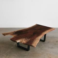 Its round shape works well with sectional. Walnut Coffee Table No 181 Elko Hardwoods Modern Live Edge Furniture Dining Coffee Tables Desks Benches