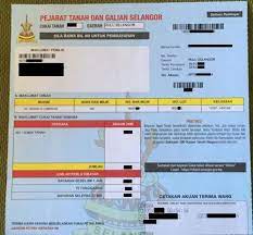 * semakan no akaun hakmilik (21 angka) boleh didapati di dalam bil hasil tanah ataupun berhubung terus dengan bahagian hasil ptg selangor dan bahagian hasil pejabat tanah dan daerah seluruh negeri selangor. Cukai Tanah Selangor