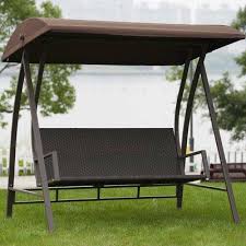 Top 30 of canopy patio porch. Bayou Breeze Kroeger Pe Wicker Glider Outdoor Porch Swing W Stand Wicker Rattan In Brown Black Size 10 H X 75 W X 24 D Wayfair Cg182785 Ibt Shop