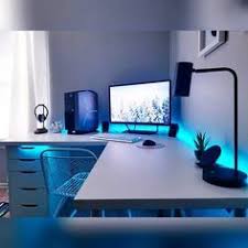 Black And White Pc Build Reddit Specs Last Pic Stunn Specs Last Pic Stunning Battle Station Black And White Setups With Blue Lighting Are Computer Gaming Room Computer Room Gaming Room Setup