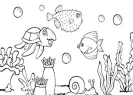Gambar kamu bakalan mirip sketsa. Contoh Gambar Gambar Mewarnai Pemandangan Dasar Laut Kataucap