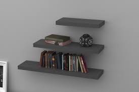 Our mdf range includes floating, wall, alcove and corner shelves. Dark Grey Floating Shelf Kit 1150x250x50mm Mastershelf