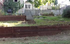 Ties landscag to be used wooden cross ties or see more information more information deschide more than a contemporary twist images. Concrete Patio Wall Steps Railroad Tie Retaining Walls Traditional Landscape Los Angeles By Flores Artscape Houzz