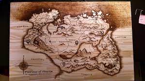Free shipping on orders over $25 shipped by amazon. Wood Burned Skyrim Map Skyrim