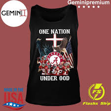 Red tide (type of algal bloom). Alabama Crimson Tide One Nation Under God American Flag Shirt Usa Trending Store
