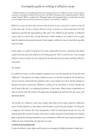 Example of a good formatting. Reflection Essay On Writing Process Sitedoct Org