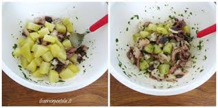 Sciacquare sotto l'acqua corrente il polpo e farlo scaldare in acqua salata. Insalata Di Polpo E Patate Ricetta Classica Passo Passo