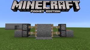 This used to work when i was playing and learning the game. Secret Door Tutorial 1 0 3 Redstone Creation Minecraft Pe Pocket Edition Youtube