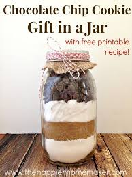 Easy Chocolate Chip Cookie Mix In A Jar Gift And Free Printable The Happier Homemaker Mason Jar Cookies Chocolate Chip Cookie Mix Meals In A Jar