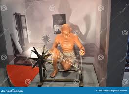 Mahatma Gandhi S Statue with Charkha ...