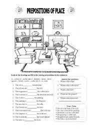 English Worksheet Prepositions Of Place English Prepositions Prepositions English Lessons