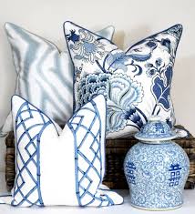 Glorious Home Decor On Instagram My Favorite Blue And White Cushion Combo I M Absolutely In Love With The Bamboo Trellis Chinoiserie Chic Hamptons Style