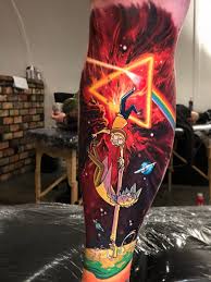 The hypercolor absolutely pops off the canvas. Ramon On Twitter Ben Kaye Rick And Morty Tattoo Ink Art