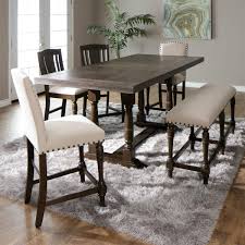 Counter Height Dining Set With Bench Jerome S Furniture Dining Room Furniture Sets Tall Dining Room Table Dining Table With Bench
