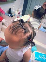 Trim the sides and comb the top with the fingers. 9 Month Old Baby Girl Miaisabella Braid Baby Hairstyle Cute Hair Easter Hair Baby Girl Hairstyles Hair Styles Baby Hairstyles