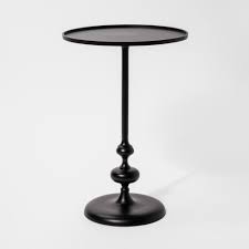 Londonberry Turned Accent Table Small Black Threshold Metal Accent Table Black Accent Table Round Accent Table