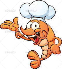Chef Shrimp Shrimp Art Cartoon Chef Shrimp Cartoon