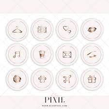 Just edit your instagram stories to add these covers. Instagram Story Highlight Icons Blush Pink Rose Gold Highlights Covers