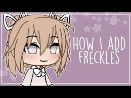 How to draw manga anime girl. Gacha Life Tutorial How I Add Freckles Youtube Freckles Drawing Tutorial Tutorial