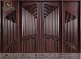 Kami melayani penjualan pintu besi rumah,pintu garasi lipat, dorong tikung / sliding, pintu garasi mobil, pintu garasi otomatis, pintu besi darurat dan macam macam jenis pintu besi. Pintu Depan Kupu Tarung Jati Minimalis Griya Mebel