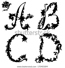 Check out our floral letters selection for the very best in unique or custom, handmade pieces from our home décor shops. Initial Letter Silhouette A B C D Abstract Floral Pattern Stock Images Page Everypixel