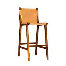 Check spelling or type a new query. Leather Bar Stool With Natural Teak Wood Frame 40 5 Inches Tall Overstock 32597053