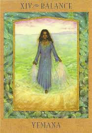 The image on the temperance card reveals an angelic being bearing a golden goblet in each hand, pouring water from one goblet to the other, signifying a process of inner transformation. Tarot Card Tuesday Xiv Balance The Tarot Tent