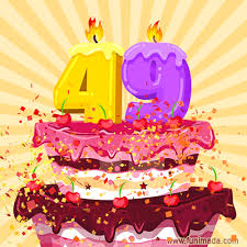 All models were 18 years of age or older at the time of depiction. Hand Drawn 49th Birthday Cake Greeting Card Animated Loop Gif Download On Funimada Com