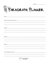 Paragraph Planners Paragraph Writing Worksheets Paragraph Writing Transition Words