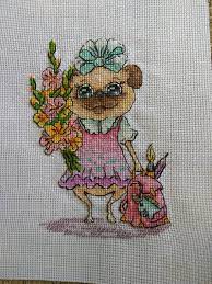 Pug Cross Stitch Pattern Pdf Instant Download School Cross Stitch Funny Cross Stitch Dog Cross Stitc Cross Stitch Funny Nursery Cross Stitch Cross Stitch