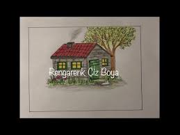 Bunun için çatının en uç kısmından. Uc Boyutlu Ev Nasil Cizilir Ev Resmi Cizme Kolay Cizim Resim Cizme 3d Small House Drawing Youtube