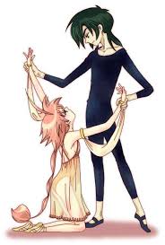 Duck And Fakir Practice Dancing In Ballet Together Princess Tutu Anime Princess Tutu Magical Girl