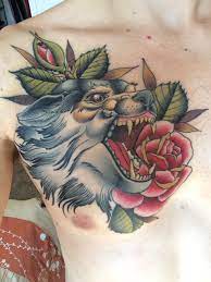 Our artists will give you your new favorite tattoo. Wolf And Roses By Jorge Reno Tattoo And Co Imgur