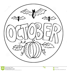 Illustration About October Coloring Pages For Kids Hand Drawing Illustration Illustration Fall Coloring Pages Coloring Pages For Kids Halloween Coloring Book