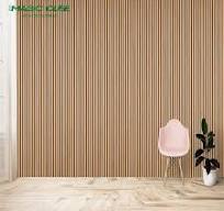 China Customized Slat Wall Panel Wood Veneer MDF Polyester ...