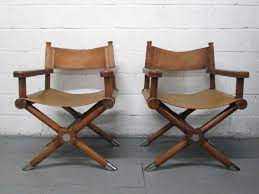 pair of ralph lauren leather director s chairs directors chair ralph lauren leather diy chair makeover