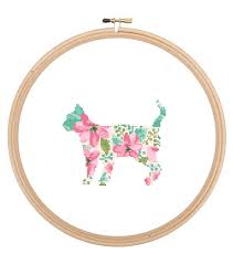 Cross stitch kits and accessories by major brands from russia and europe. American Shorthair Silhouette Cross Stitch Pattern Floral Water Color Effect Pet Animal Art American Shorthair Cat Cross Stitch Modern Farm Zindagi Designs
