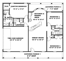 America's best house plans offers a range of floor plans exceptionally designed in order to offer comfort, versatility and style. Southern Style House Plan 3 Beds 2 Baths 1500 Sq Ft Plan 44 133 1500 Sq Ft House Simple House Plans Ranch Style House Plans