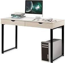 Desktop Computer Desk With 2 Drawers Computer Table Laptop Office Desk Study Writing Table Simple W In 2020 Simple Study Desk Large Computer Desk Best Home Office Desk