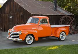 Image result for Orange 1953 Truck