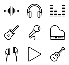 1 195 Icon Packs Of Music Icon Icon Pack Mickey Tattoo