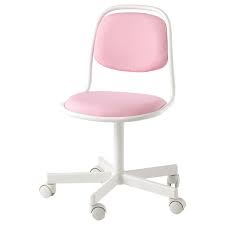 Orfjall Child S Desk Chair White Vissle Pink Ikea In 2020 Pink Desk Chair Childrens Desk And Chair Desk Chair