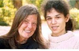 James Sundquist with his mother Eva. Jimis swedish son.