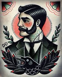 Dapper Man Old School Tattoo Designs Old School Ink Old School Tattoo