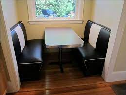 Right now, i have a small galley kitchen that barely fits two butts, let alone a diner booth. Kitchen Nook Seating Diner Booth Retro Table Booth Seating In Kitchen Kitchen Nook Booth Seating